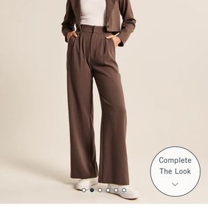 NWT Abercrombie Tailored Wide Leg Pants